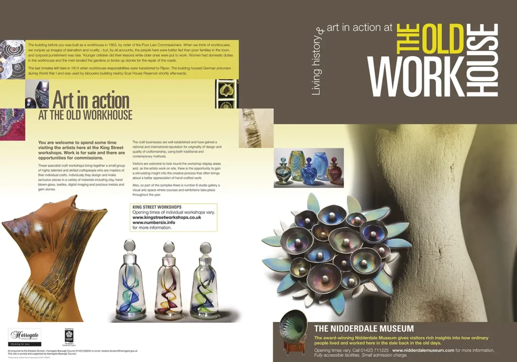 Old Workhouse Interpretation Panel design - Art in Action, Pateley Bridge Nidderdale
